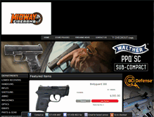 Tablet Screenshot of midwayfirearms.com